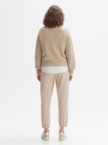 OPUS Sweter "Pojama" w kolorze beżowym
