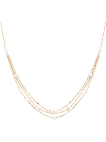 Ania Kruk Vergold. Halskette mit Perlen - (L)41 cm