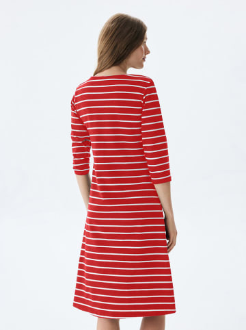 LTB Kleid "Loyata" in Rot/ Weiß