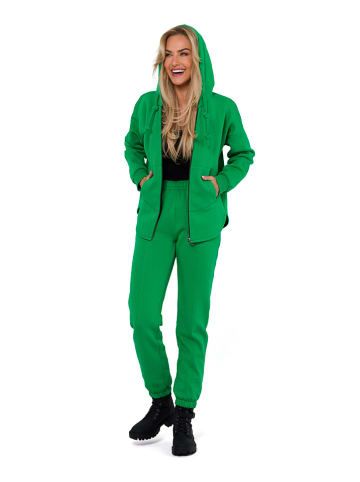 made of emotion Bluza w kolorze zielonym