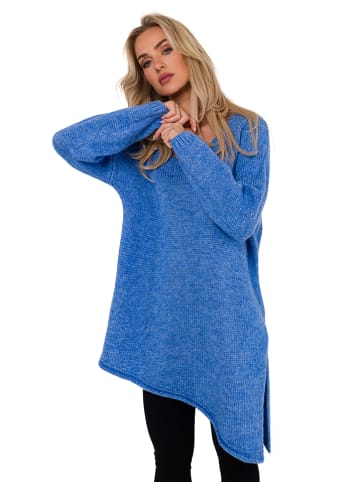 made of emotion Gebreide jurk blauw