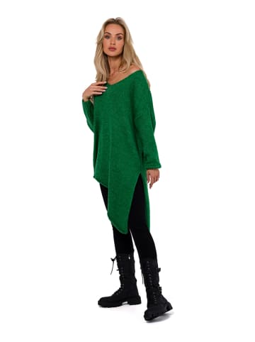made of emotion Gebreide jurk groen