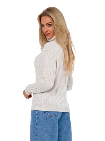 made of emotion Rollkragenpullover in Creme