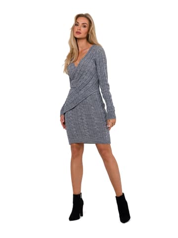 made of emotion Strickkleid in Grau