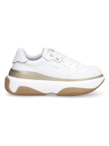 Liu Jo Sneakersy w kolorze biało-złotym