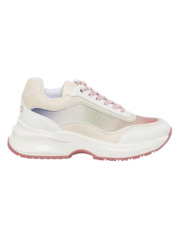 Liu Jo Sneakers in Weiß/ Beige/ Pink