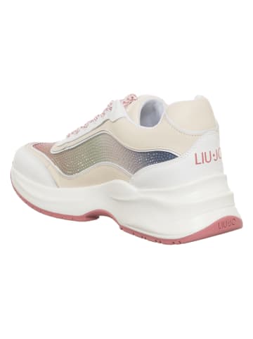 Liu Jo Sneakers wit/beige/roze