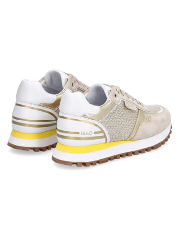Liu Jo Sneakers in Beige/ Gold