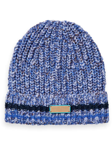 Scotch & Soda Czapka beanie w kolorze niebieskim