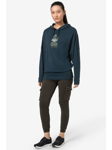 super.natural Hoodie "Snow Cat" in Dunkelblau