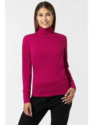 super.natural Rollkragenshirt "Skiing" in Pink