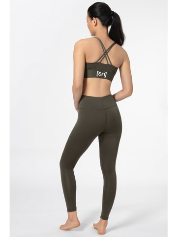 super.natural Trainingsleggings "High Rise" in Khaki