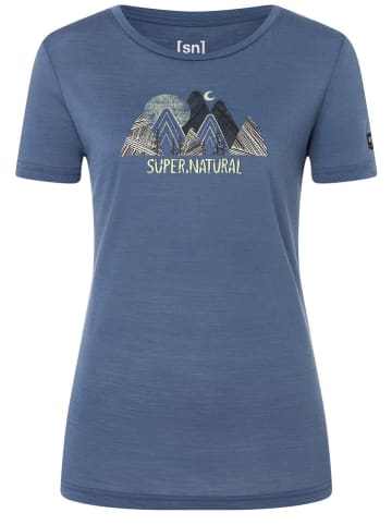 super.natural Shirt "Triangle Hill" in Blau