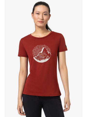 super.natural Shirt "Mountain Mandala" rood