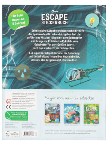 ars edition Escape-Stickerbuch - Im Auge des Sturms:Löse den Fall mit Stickern -ab 8 Jahren