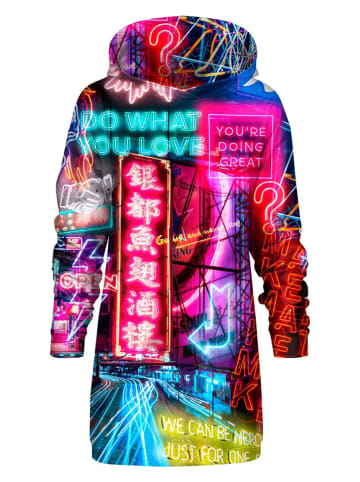 Mr GUGU & MISS GO Sukienka dresowa "Street Neon Oversize" ze wzorem