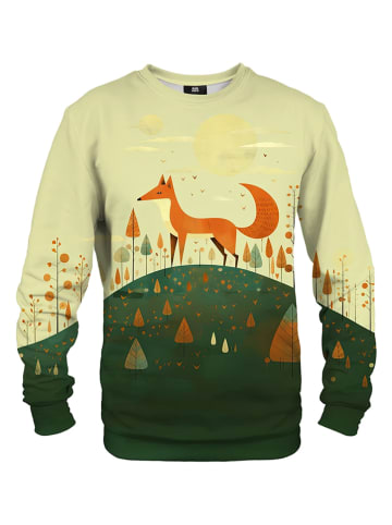 Mr GUGU & MISS GO Sweatshirt "Fantasy Fox" in Grün/ Orange