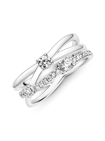Pandora Zilveren ring met edelstenen