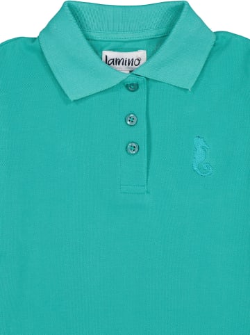 lamino Koszulka polo w kolorze turkusowym