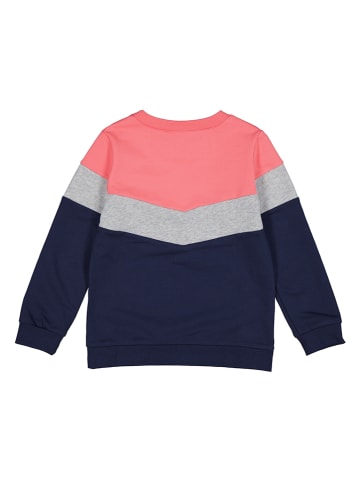 lamino Sweatshirt in Dunkelblau/ Grau/ Rosa