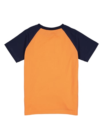 lamino Shirt oranje/donkerblauw
