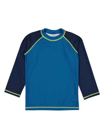 lamino Badeshirt in Blau/ Dunkelblau