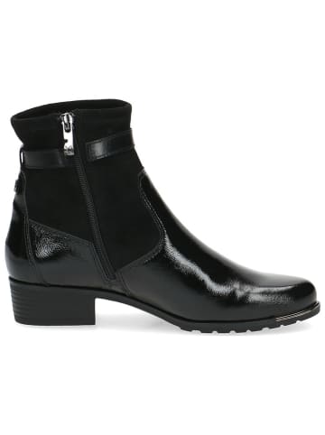 Caprice Leder-Ankle-Boots in Schwarz