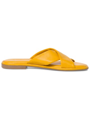 Tamaris Leren slippers geel