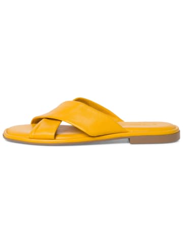 Tamaris Leren slippers geel