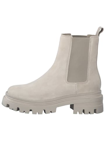 Tamaris Leder-Chelsea-Boots in Beige
