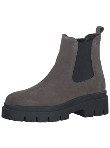 Tamaris Leder-Chelsea-Boots in Grau