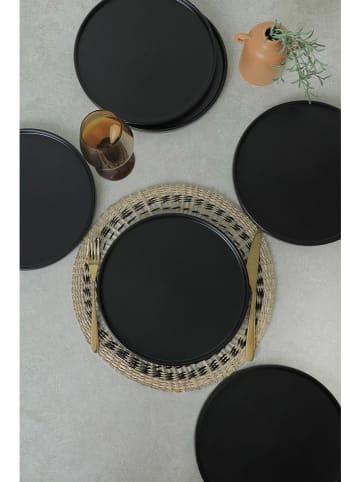 Hermia 6-delige set: dinerborden zwart - Ø 27 cm