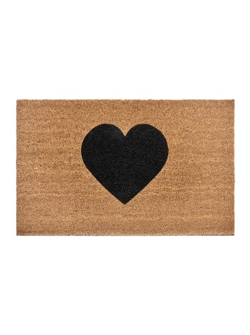 Hanse Home Kokos-Fußmatte "Heart" in Natur