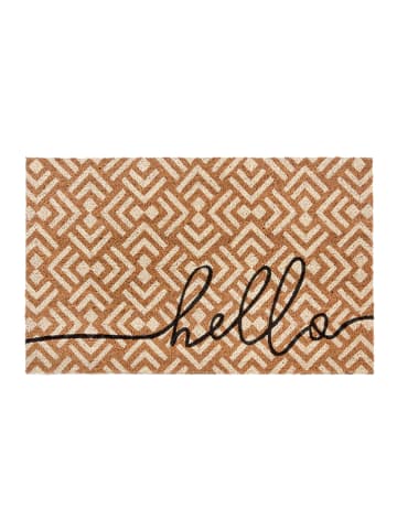Hanse Home Kokos-deurmat "Hello" naturel