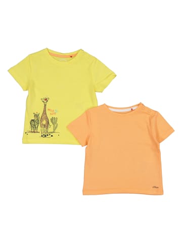 s.Oliver 2er-Set: Shirts in Orange/ Gelb