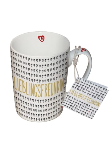 ppd Mok "Lieblingsfreundin" wit/zwart - 350 ml