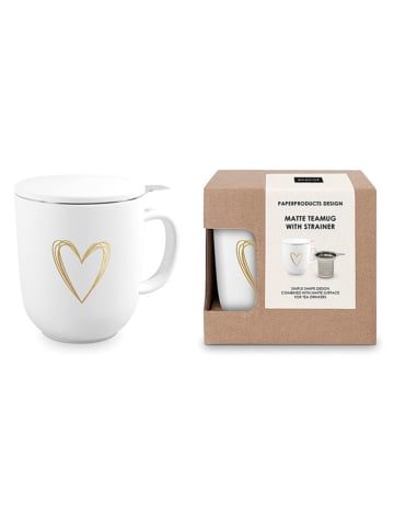 ppd Teetasse "Pure Heart" in Weiß - 350 ml