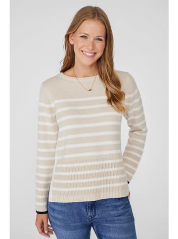 LIEBLINGSSTÜCK Sweter w kolorze beżowo-białym