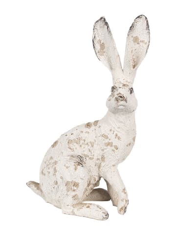 Clayre & Eef Decoratief figuur "Konijntje" beige - (B)10 x (H)26 x (D)15 cm