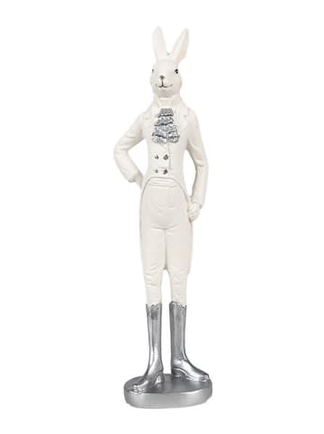 Clayre & Eef Figurka dekoracyjna w kolorze białym - 5 x 20 cm