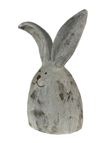 Clayre & Eef Decoratief figuur "Konijntje" grijs - (B)35 x (H)53 x (D)22 cm
