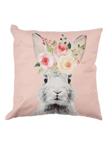 Clayre & Eef Poszewka w kolorze jasnoróżowym na poduszkę - 45 x 45 cm