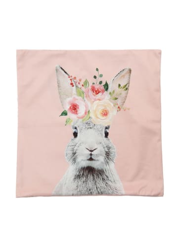 Clayre & Eef Poszewka w kolorze jasnoróżowym na poduszkę - 45 x 45 cm