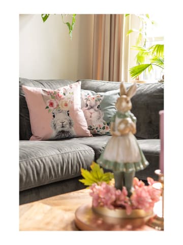 Clayre & Eef Kussenhoes groen - (L)45 x (B)45 cm