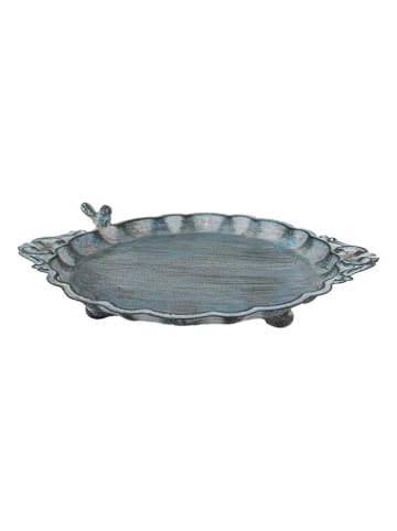 Clayre & Eef Vogelfutter-Schale in Blau - Ø 37 cm