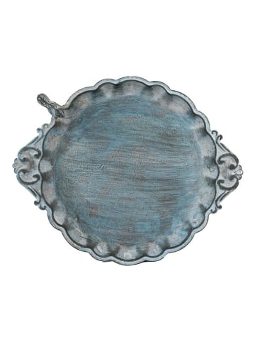 Clayre & Eef Vogelfutter-Schale in Blau - Ø 37 cm