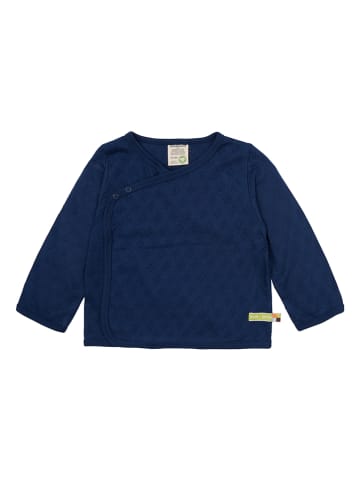 loud + proud Bluza kopertowa w kolorze granatowym