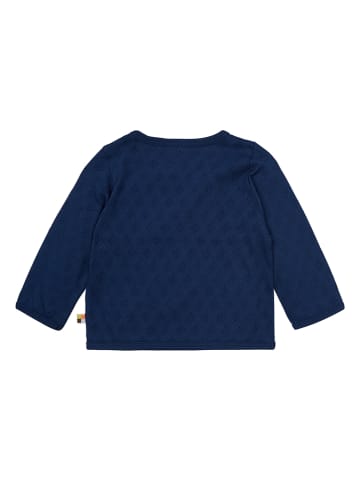 loud + proud Bluza kopertowa w kolorze granatowym