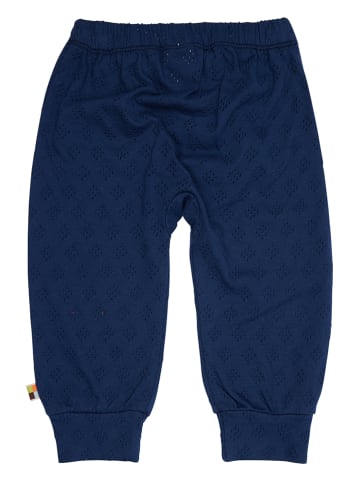 loud + proud Spodnie w kolorze granatowym