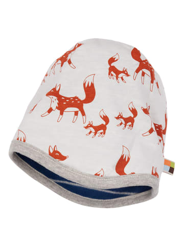 loud + proud Dwustronna czapka w kolorze biało-granatowym